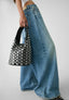 Studded bag vegan leather mix