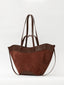 Large suede tote bag 