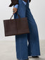 Leather tote bag 