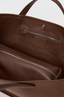 Sac fourre-tout en cuir lisse avec trousse