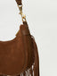 Suede Fringe Shoulder Bag 