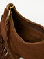 Suede Fringe Shoulder Bag 