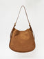 Suede tote bag 