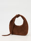 Sac en daim épaule avec noeud Medium