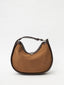 Suede Croissant Shoulder Bag 