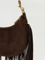 Suede Fringe Shoulder Bag 