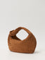 Sac épaule en daim tissé tressé avec nœud