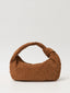 Sac épaule en daim tissé tressé avec nœud