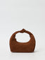 Sac épaule en daim avec noeud Mini