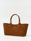 Sac cabas en daim tressé Nina