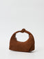 Sac épaule en daim avec noeud Mini