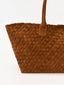 Sac cabas en daim tressé Nina