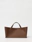 Sac fourre-tout en cuir lisse avec trousse