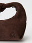 Sac épaule en daim avec noeud Mini