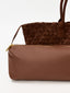 Sac cabas en daim tressé Nina