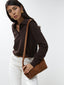 Suede shoulder bag 