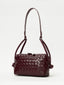 Square woven leather bag 