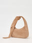 Sac en daim épaule avec noeud Medium